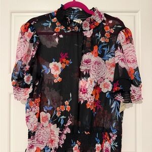 Floral Sheer Women's Top